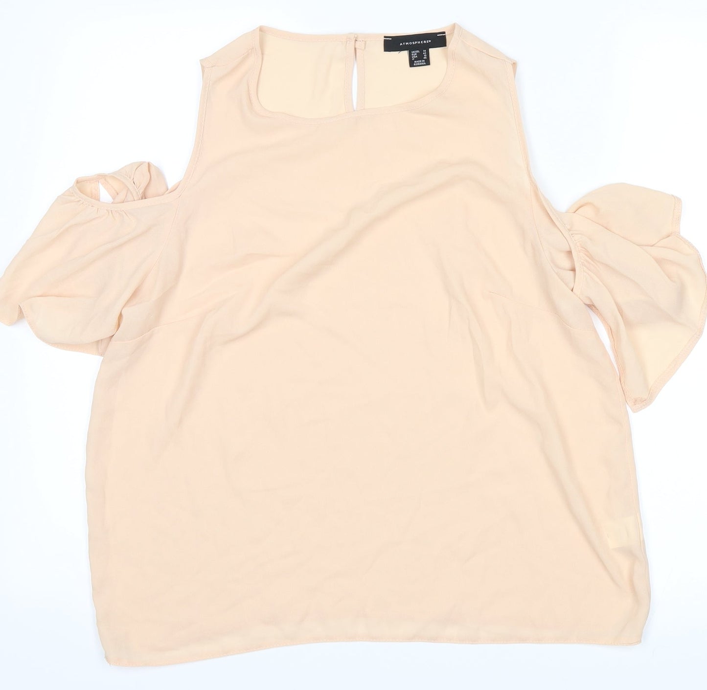 Atmosphere Womens Beige   Basic Blouse Size 14