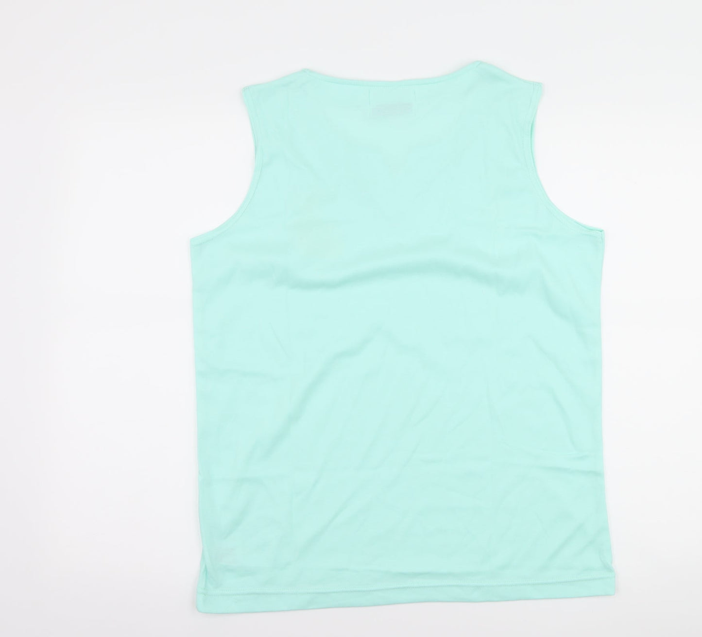 nuggets Womens Green Paisley  Basic Tank Size M