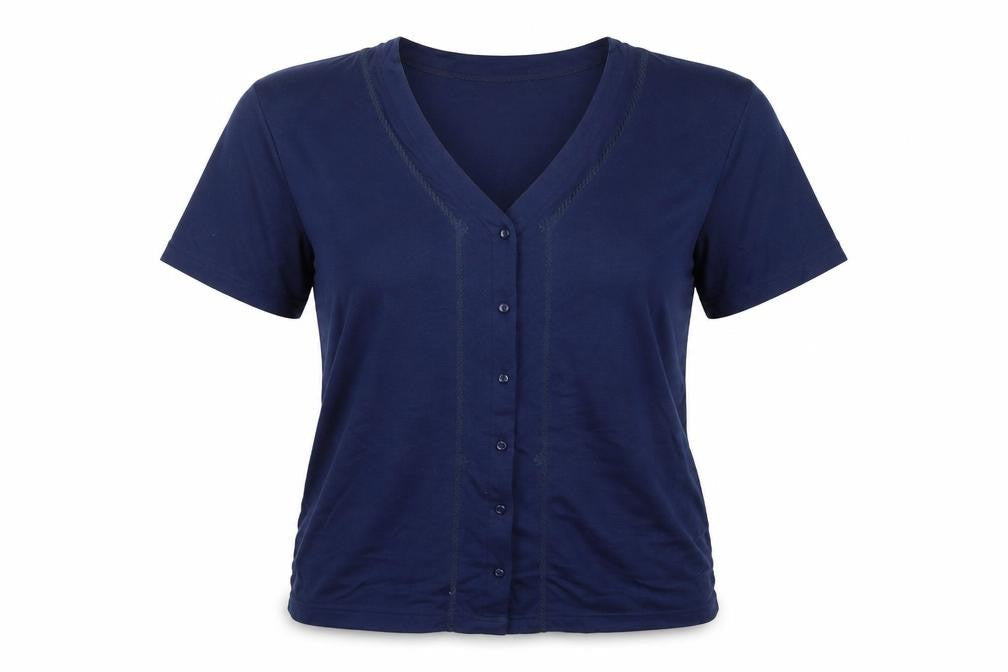 paramour Womens Blue   Basic Button-Up Size S