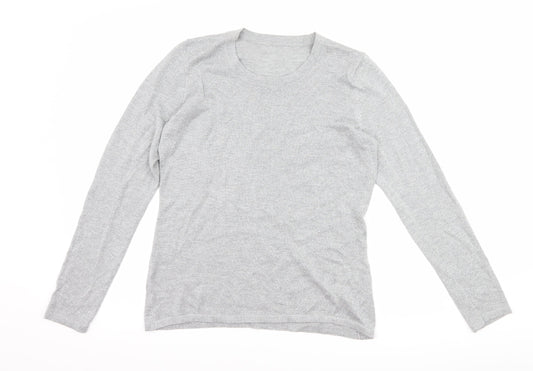 Preworn Womens Silver   Basic T-Shirt Size S