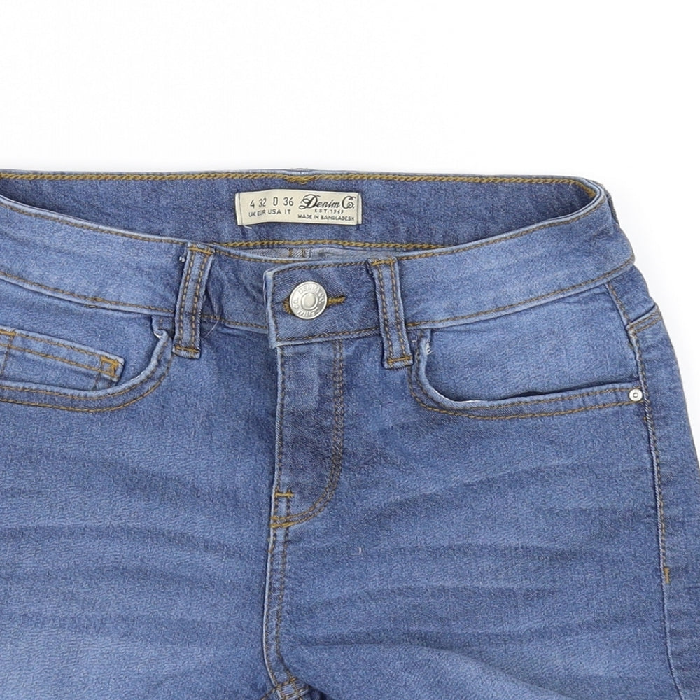 DENIMCO Womens Blue   Chino Shorts Size 4