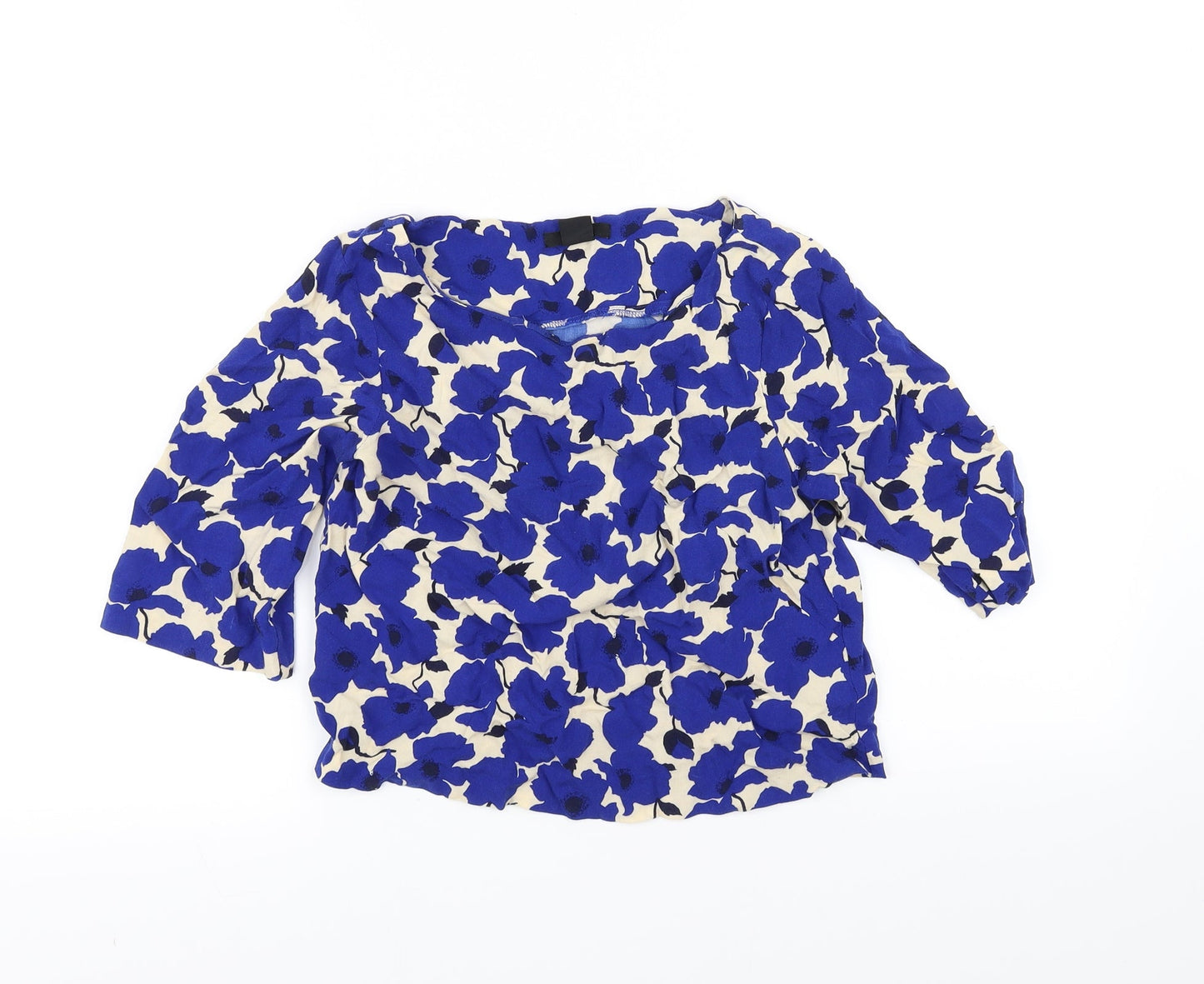 H&M Womens Blue   Basic T-Shirt Size 4