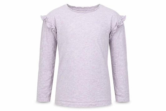Front view of Next girls’ purple basic t-shirt, size 10, years