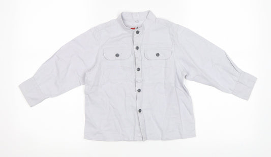 NEXT Boys Grey   Basic Button-Up Size 3 Years