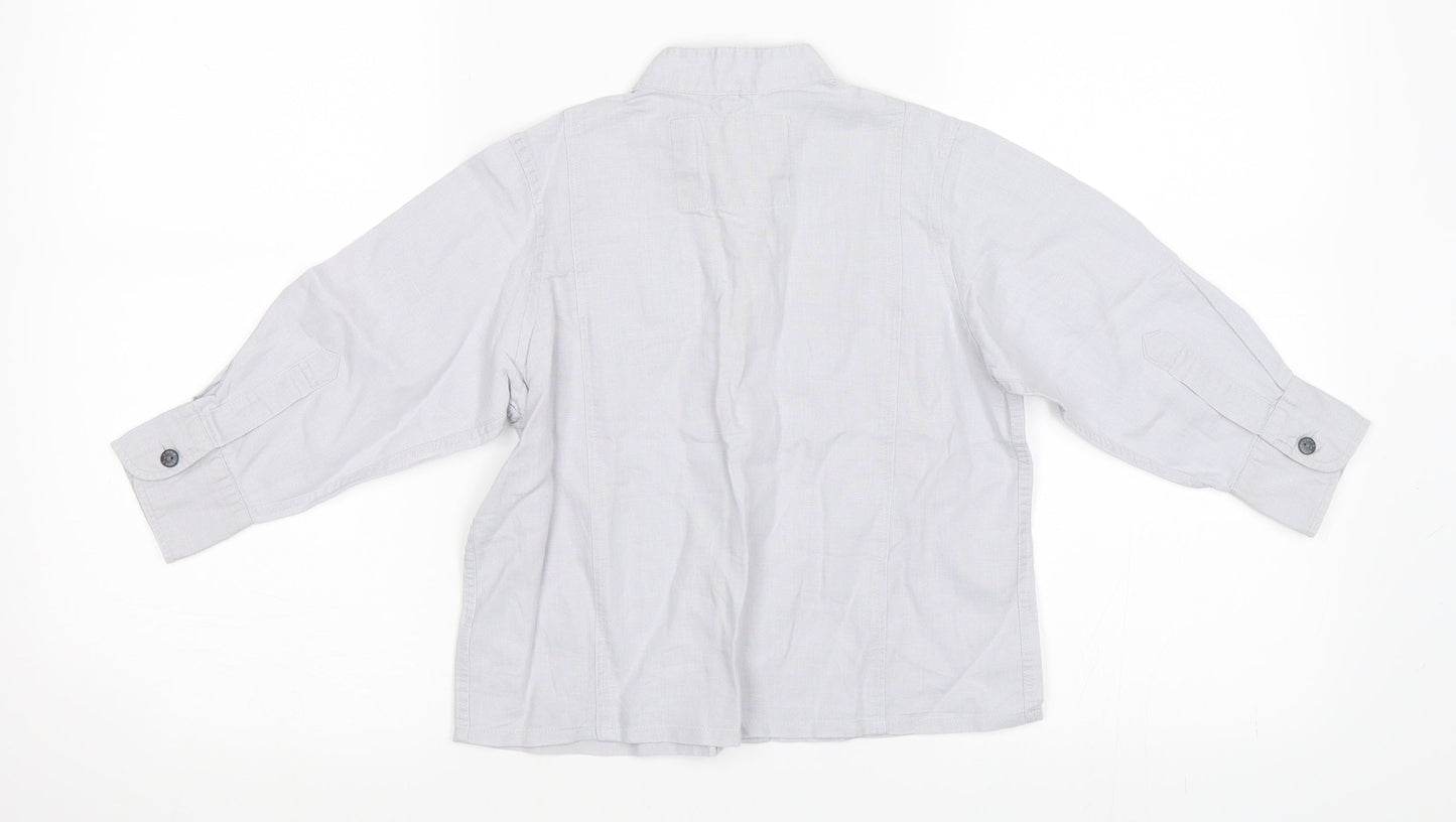 NEXT Boys Grey   Basic Button-Up Size 3 Years