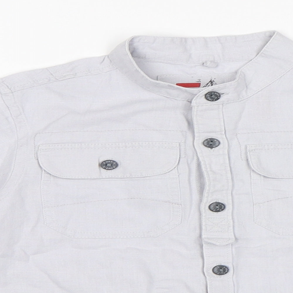 NEXT Boys Grey   Basic Button-Up Size 3 Years