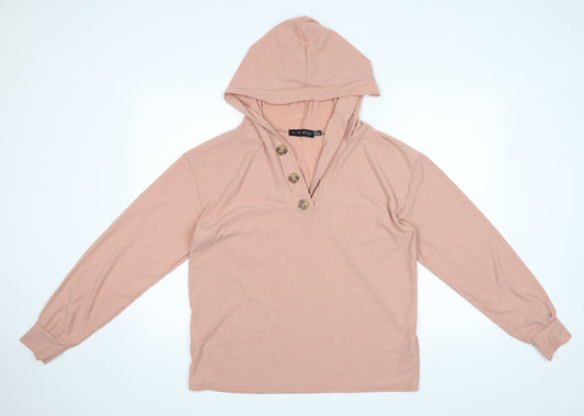 In the Style Womens Pink   Pullover Hoodie Size 10