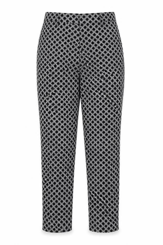 H&M Womens Black Geometric  Straight Jeans Size 6 L24 in