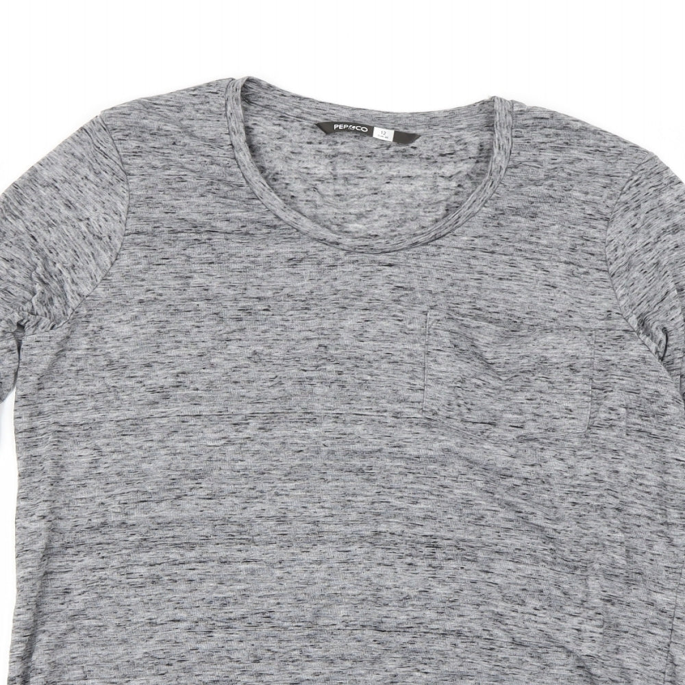 pep&co Womens Grey   Basic Blouse Size 12