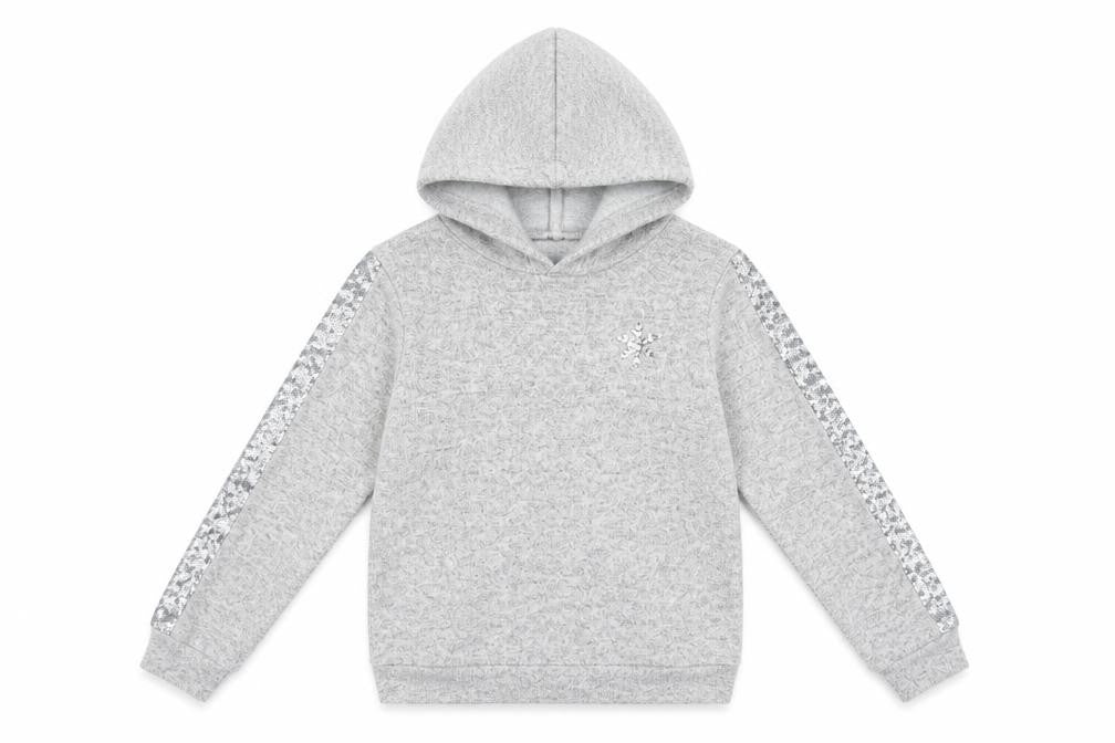 F&F Girls Grey   Pullover Hoodie Size 9-10 Years