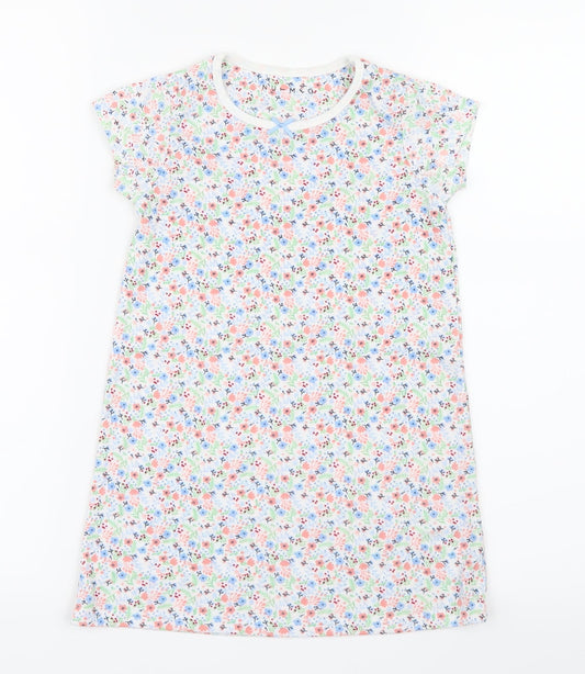 Nutmeg Girls Pink Floral  Shirt Dress  Size 3-4 Years