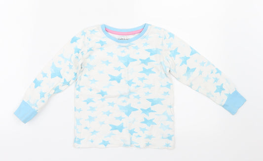 NEXT Girls Blue Geometric  Top Pyjama Top Size 2-3 Years  - Stars