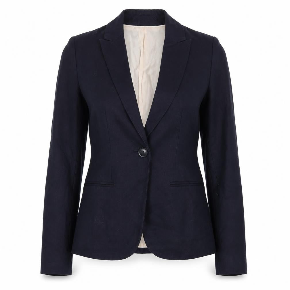 H&M Womens Blue   Jacket Suit Jacket Size 4