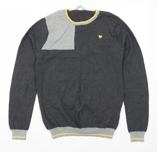 Fabric of Life Mens Grey   Pullover Jumper Size M