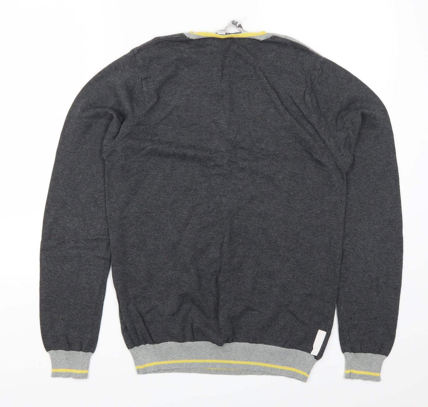 Fabric of Life Mens Grey   Pullover Jumper Size M