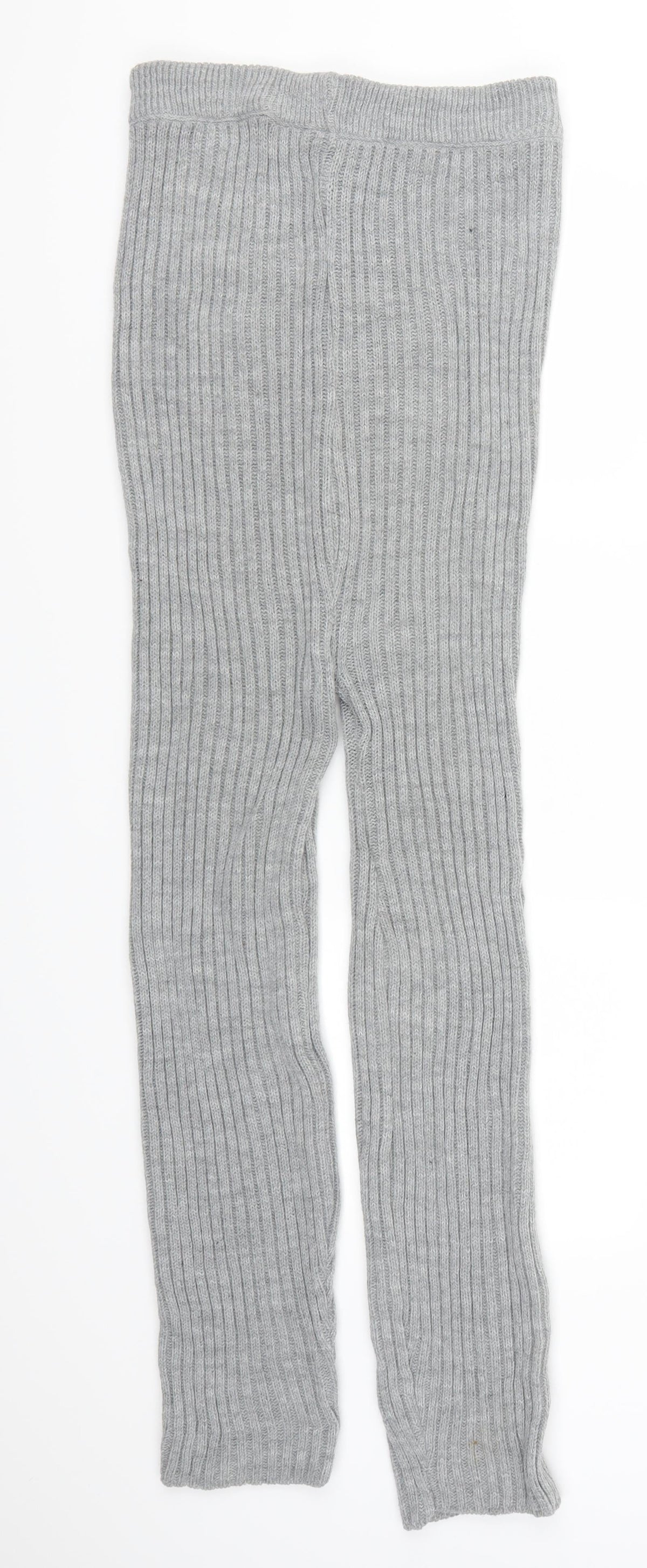 Back view of Preworn women’s grey trousers, size UK 27, in, 25-inch leg