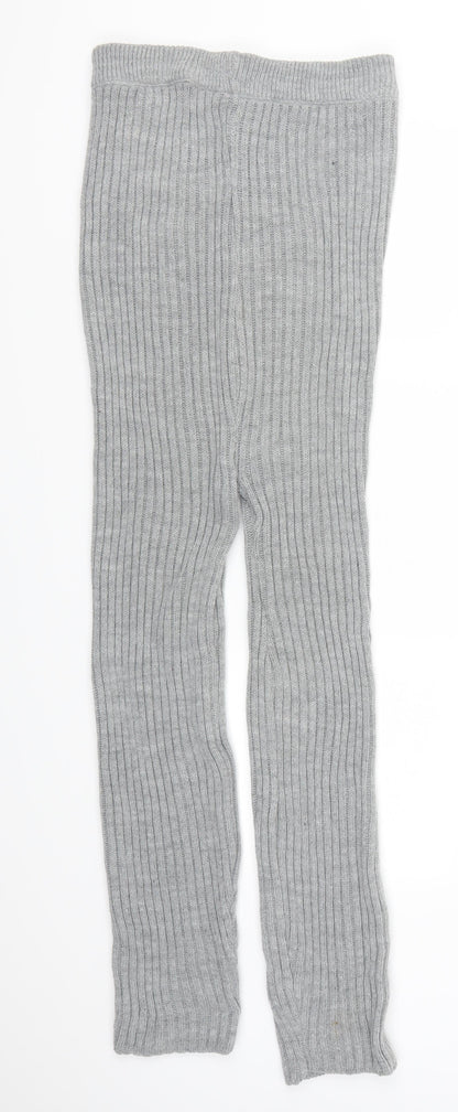Back view of Preworn women’s grey trousers, size UK 27, in, 25-inch leg