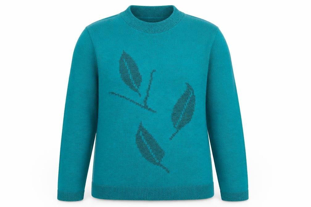 Classics Womens Blue   Pullover Jumper Size L  - Leaf