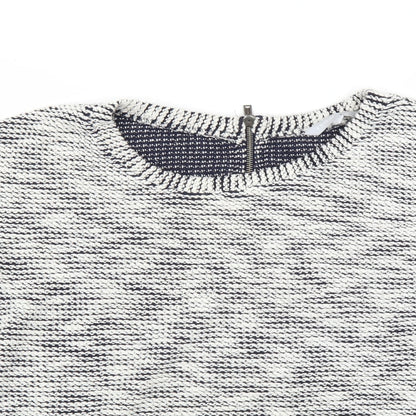 Close-up detail of Red Herring women’s grey jumper, size UK 10
