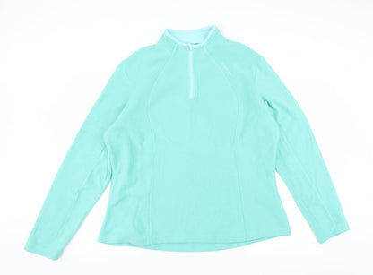 Additional front view of Quechua women’s green jumper, size L