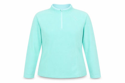 Front view of Quechua women’s green jumper, size L