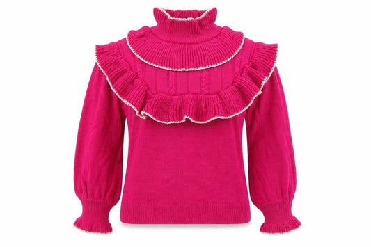 Front view of Boohoo women’s pink jumper, size M