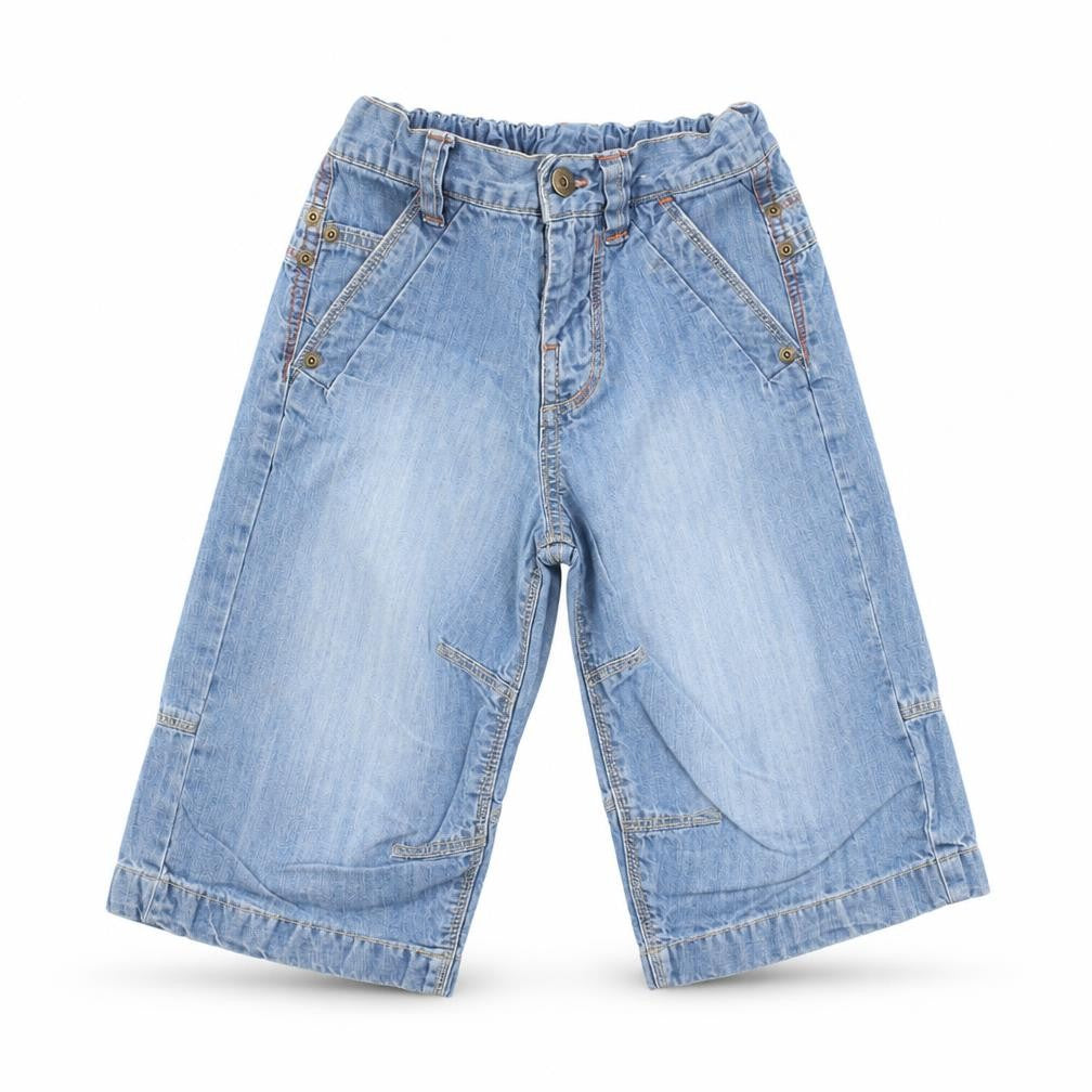 Next Boys Blue  Denim Wide-Leg Jeans Size 5 Years - Croped