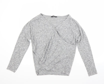 Additional front view of Dorothy Perkins women’s grey jumper, size UK 12