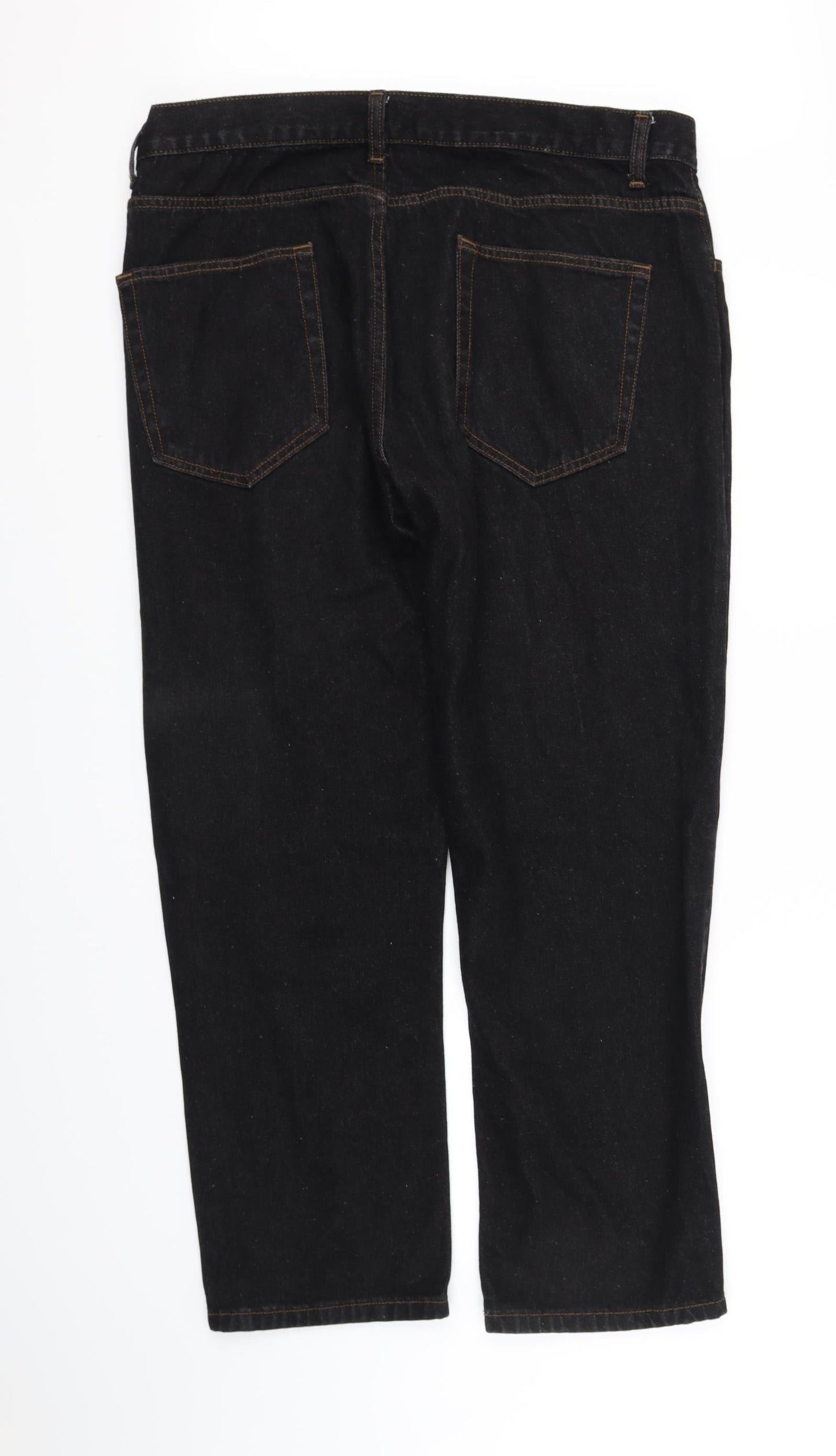 pre worn Womens Black   Straight Jeans Size XL L32 in
