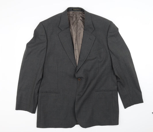 Marks and Spencer Mens Grey   Jacket Blazer Size XL