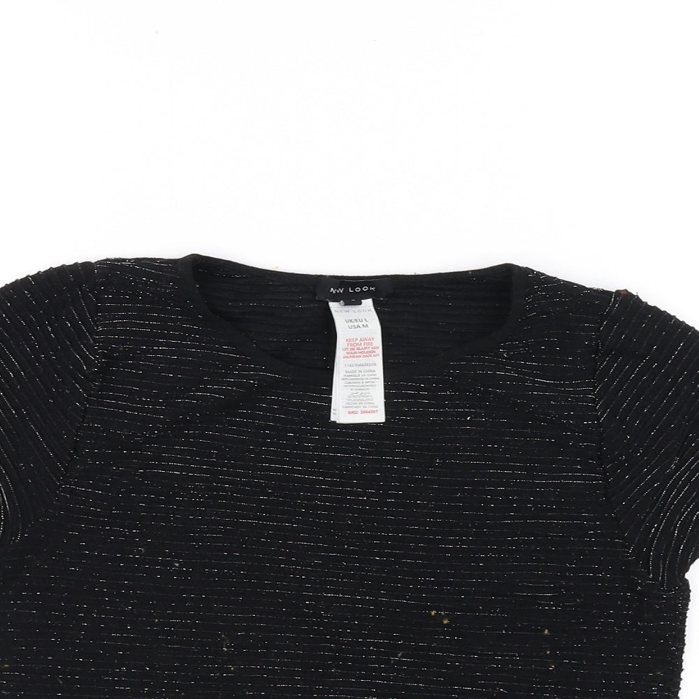 New Look Womens Black   Basic Blouse Size M