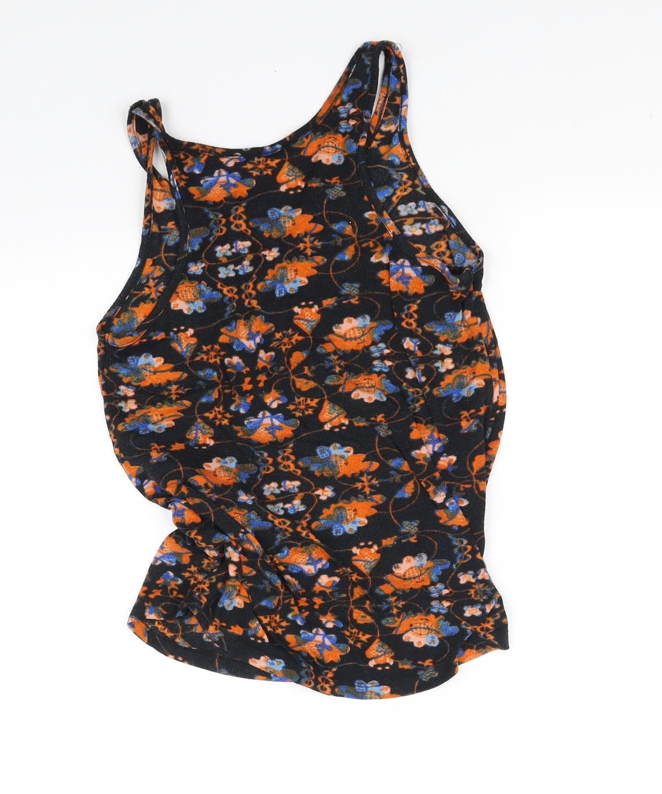 Atmosphere Girls Black Floral  Basic Tank Size 8 Years