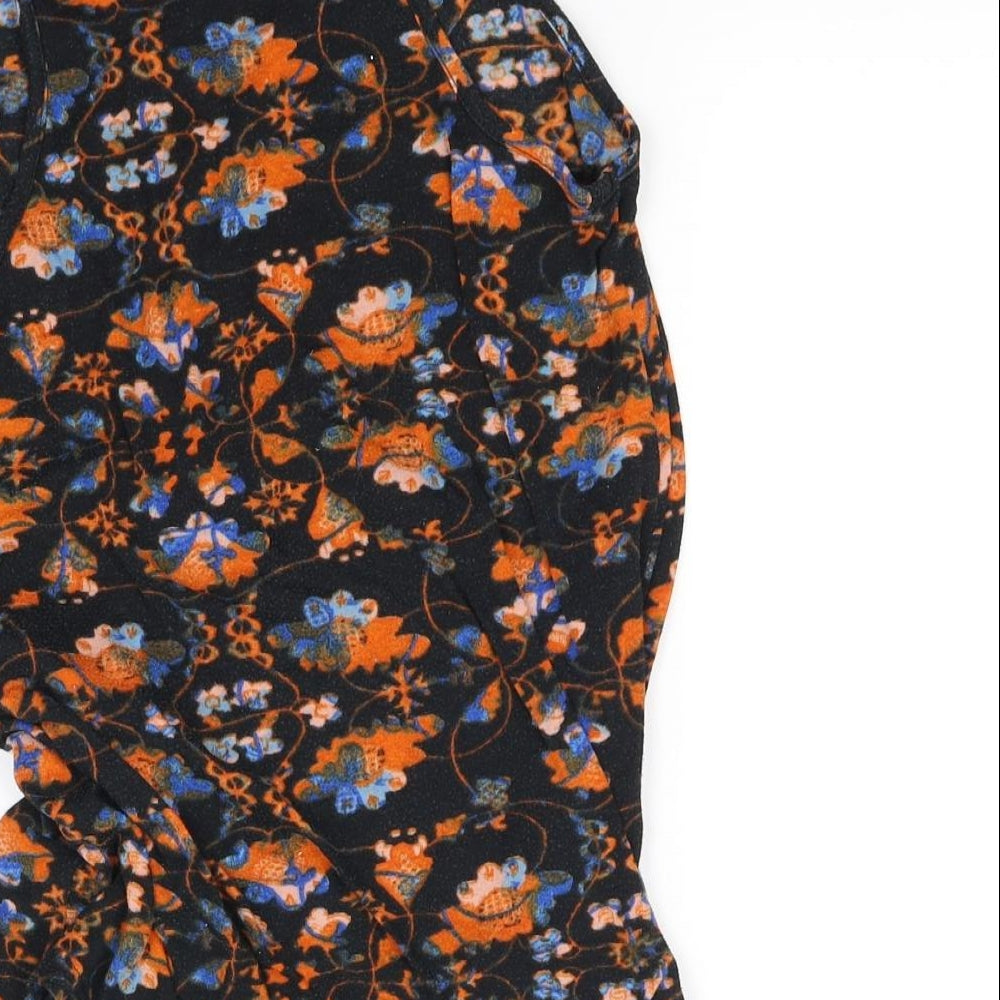 Atmosphere Girls Black Floral  Basic Tank Size 8 Years
