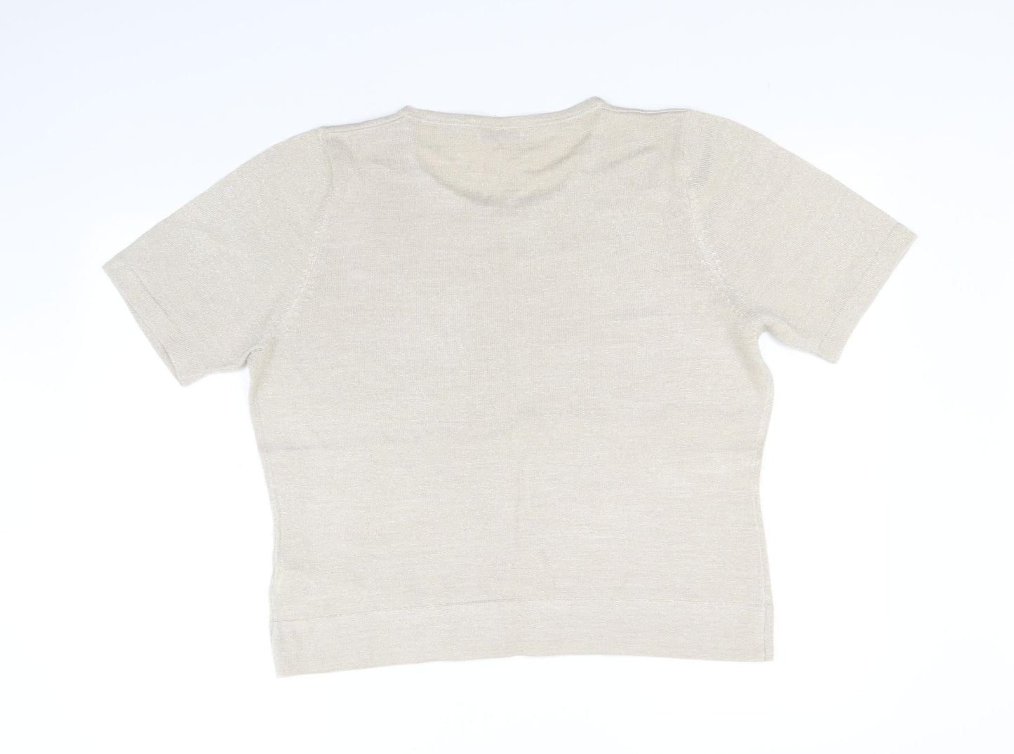 Classic Womens Beige   Basic T-Shirt Size 16