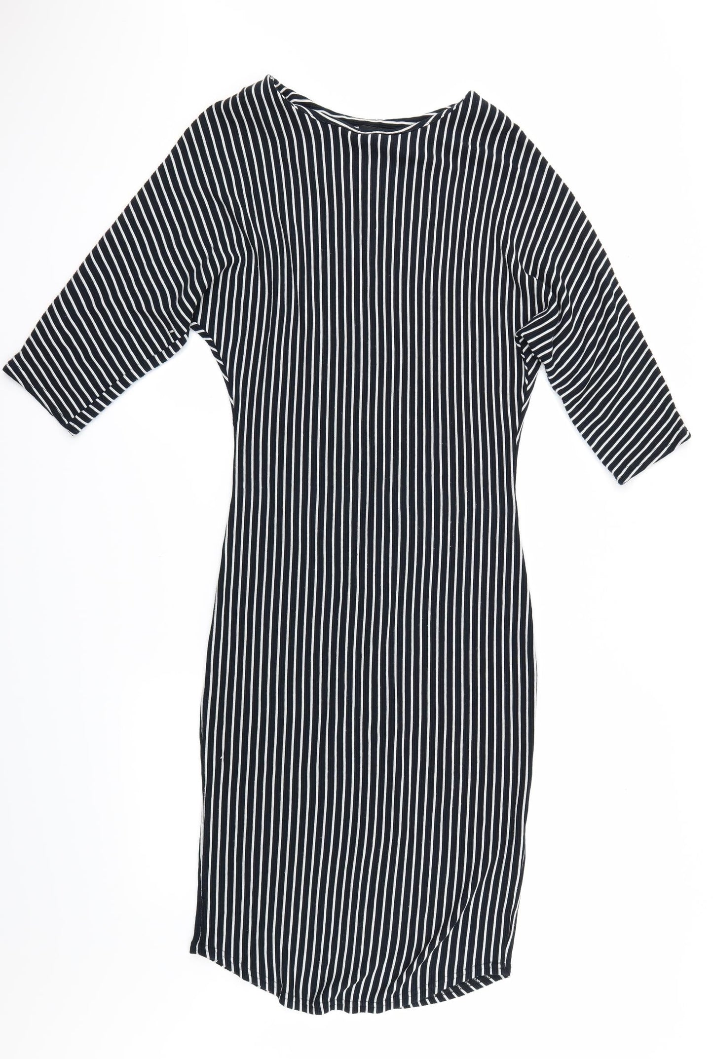ASOS Womens Blue Striped  T-Shirt Dress  Size 6