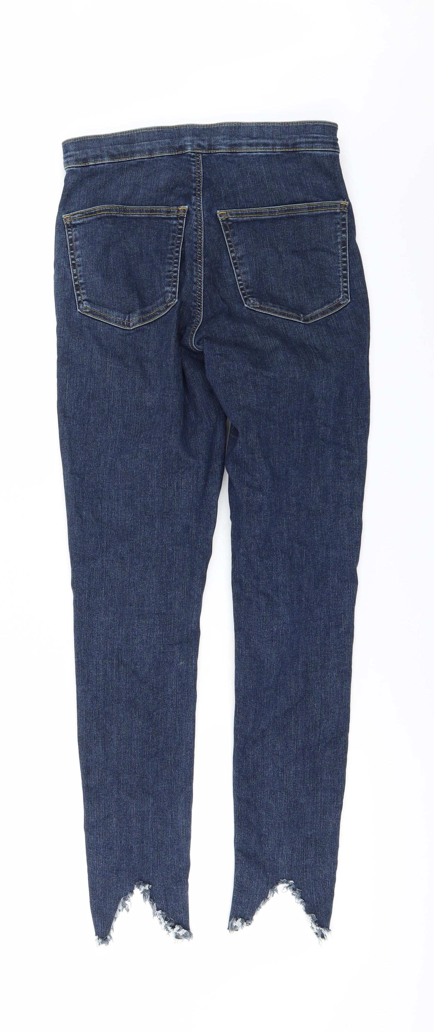 Topshop Womens Blue  Denim Skinny Jeans Size 28 in L28 in