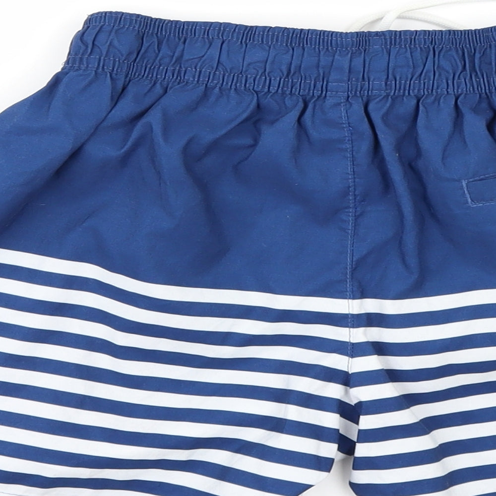 Topman Mens Blue Striped  Bermuda Shorts Size XS - swim shorts