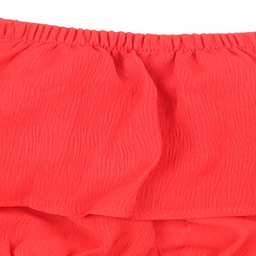 In the Style Womens Red   Basic Tank Size 6
