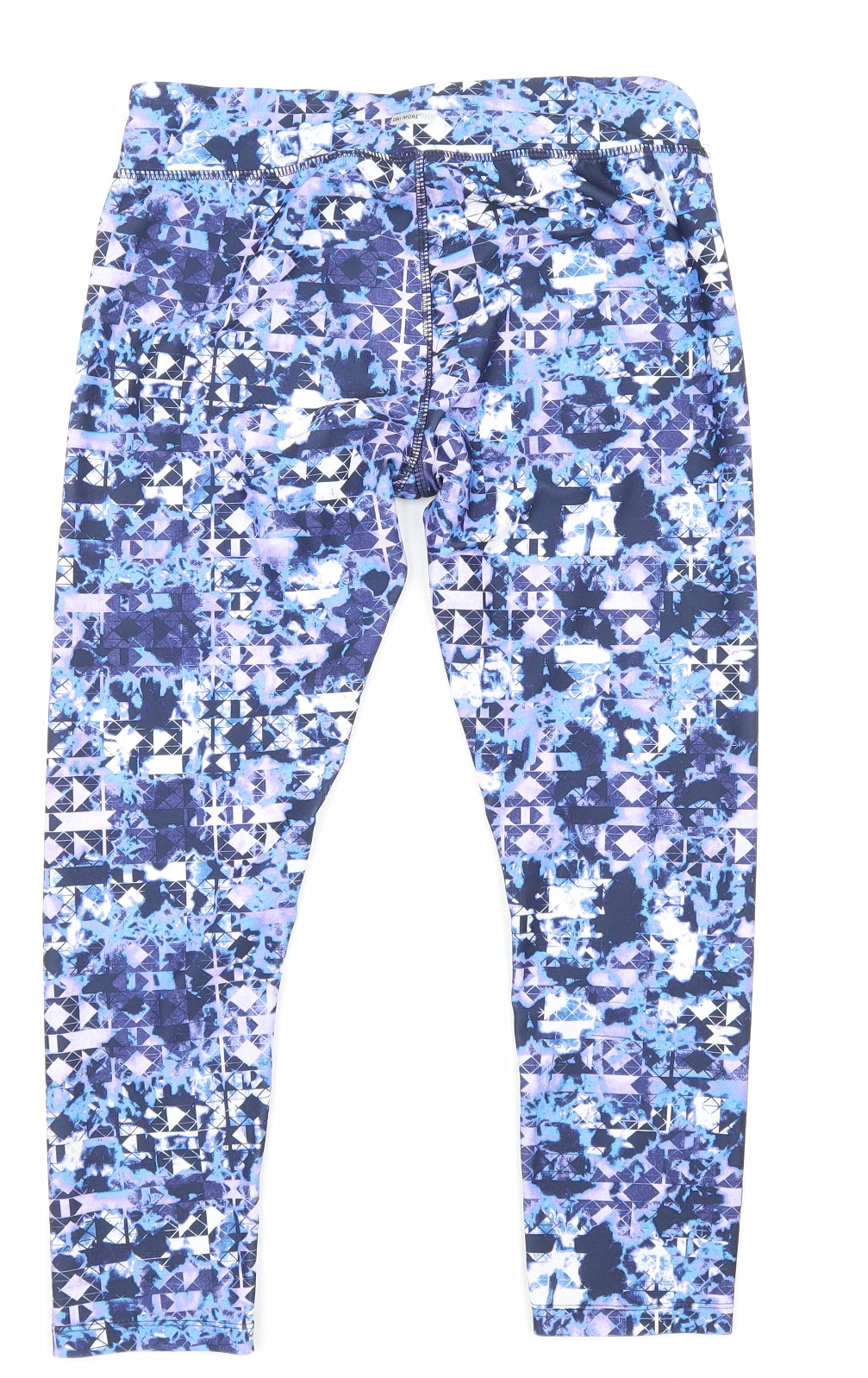 Athletic Clothing Womens Blue Patchwork  Sweatpants Leggings Size 8