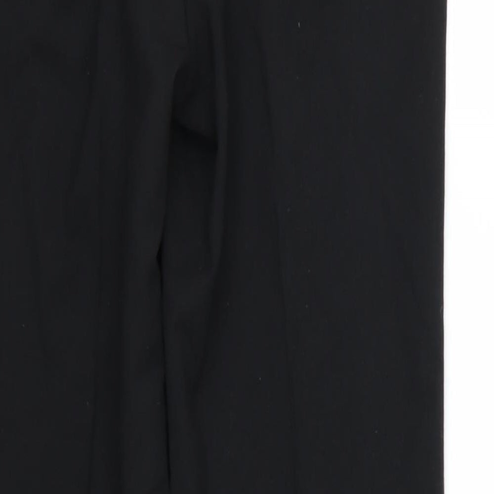 Per Una Womens Black  Rayon Trousers  Size 12 L30 in