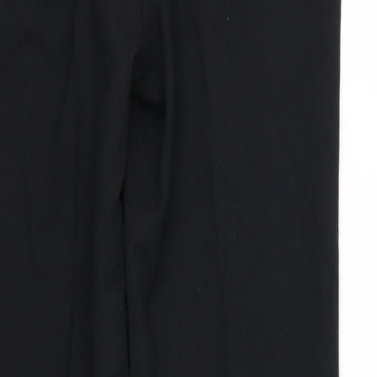 Brand and care label for Per Una women’s black rayon trousers, size UK 12, 30-inch leg