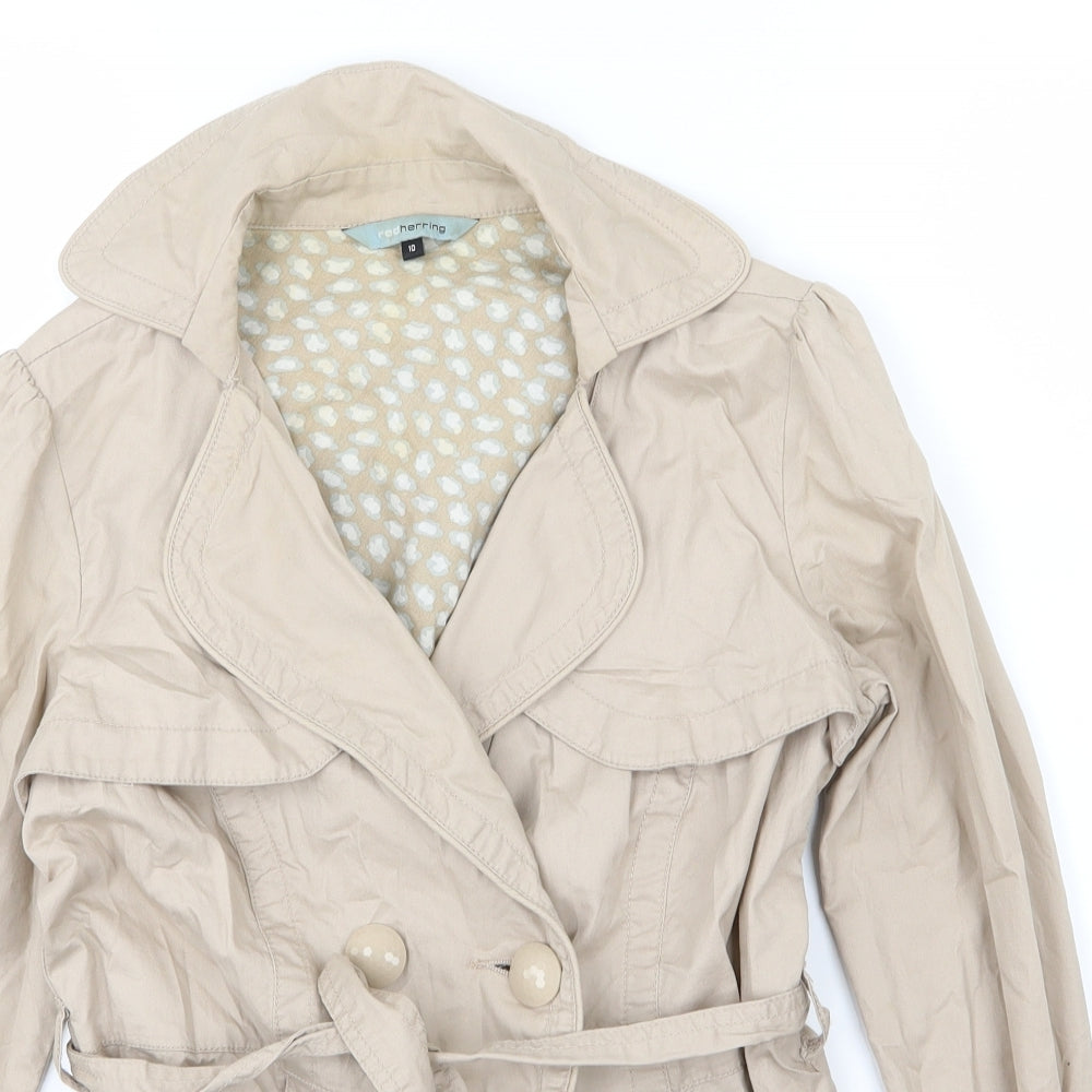 Red Herring Womens Beige   Jacket  Size 10