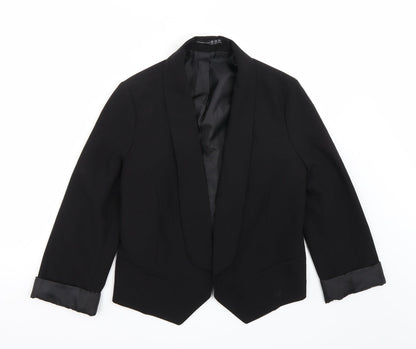 Additional front view of Primark women’s black jacket blazer, size UK 12