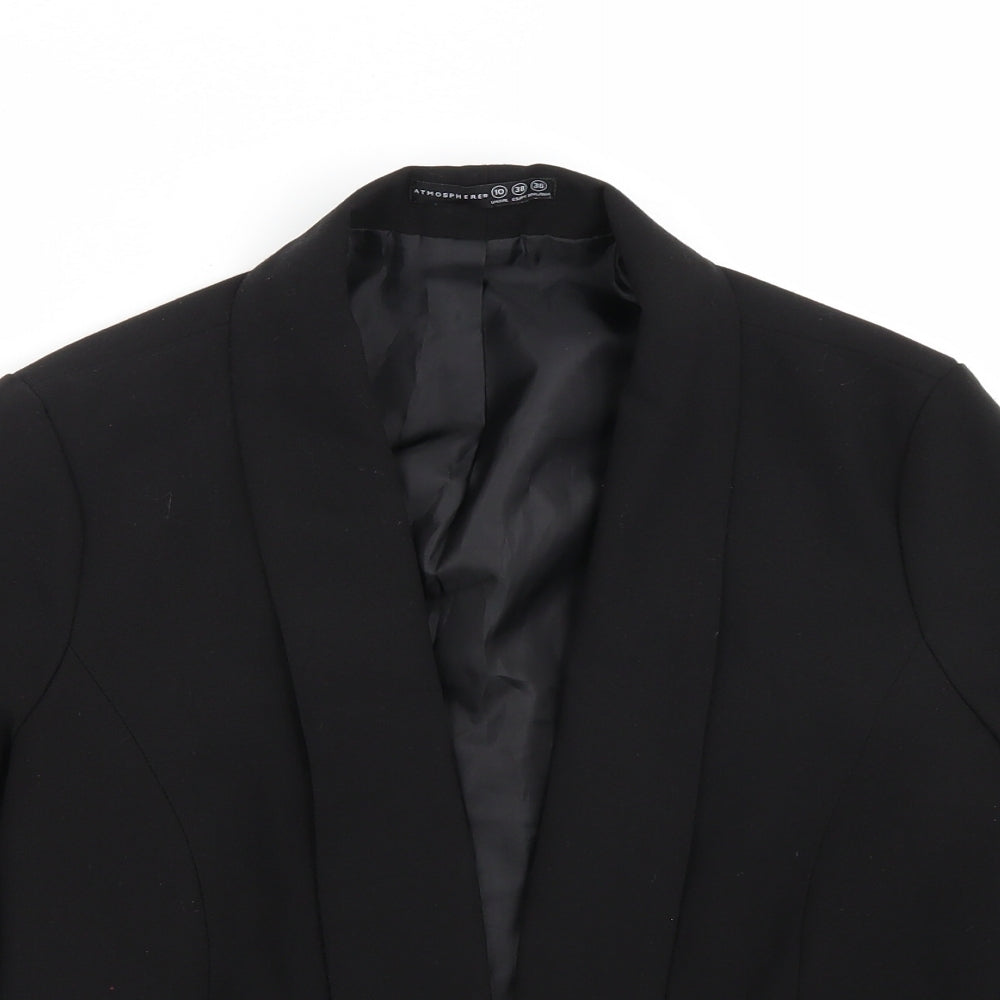 Close-up detail of Primark women’s black jacket blazer, size UK 12