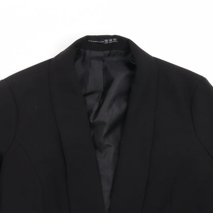 Close-up detail of Primark women’s black jacket blazer, size UK 12