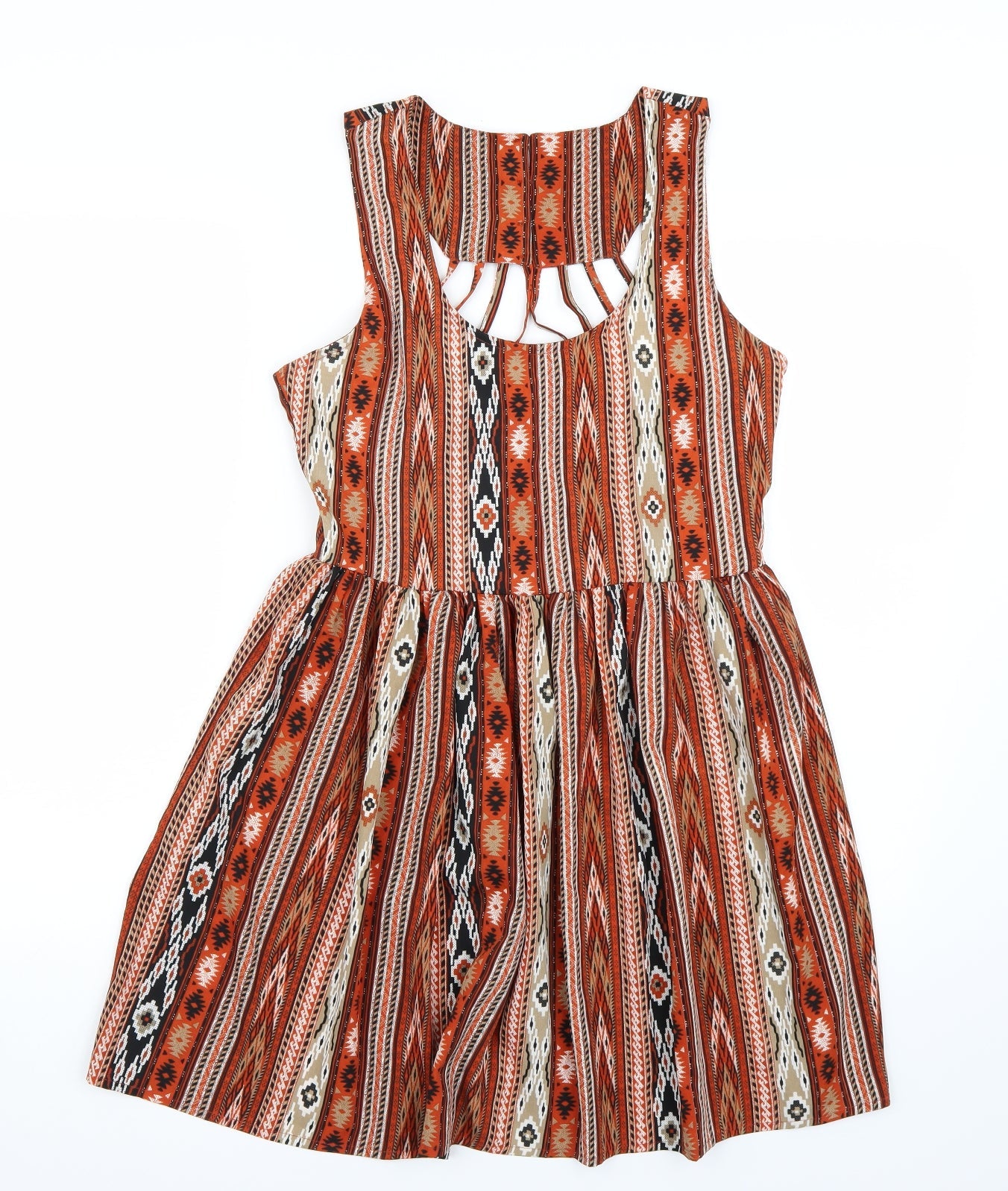 Blue Plate Womens Orange   A-Line  Size M