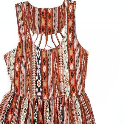 Blue Plate Womens Orange   A-Line  Size M