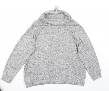Back view of George women’s grey jumper, size UK 12