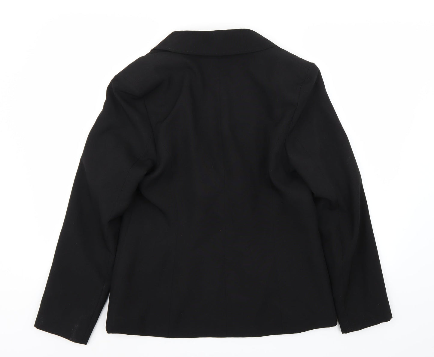 AMARANTO Womens Black   Jacket Blazer Size 14