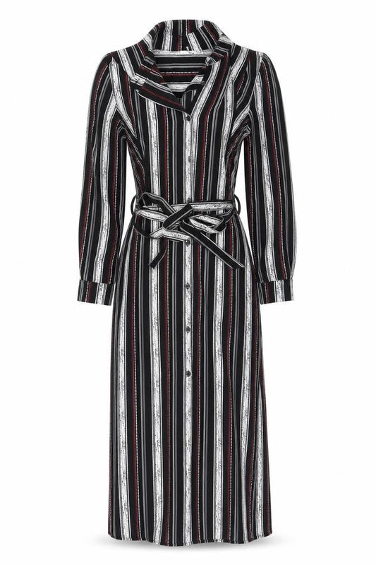 Womens Black Striped  Bodycon  Size XS